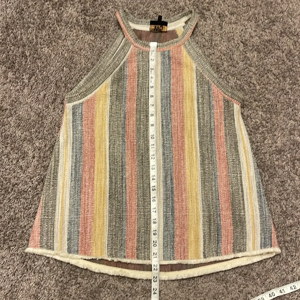 W5 Anthropologie Striped Halter Tank - Picture 8 of 9